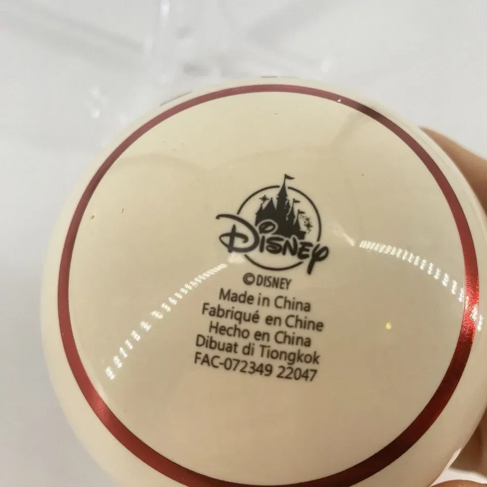 Disney Mickey Minnie Chip ’n Dale Christmas Ceramic Ball Ornament